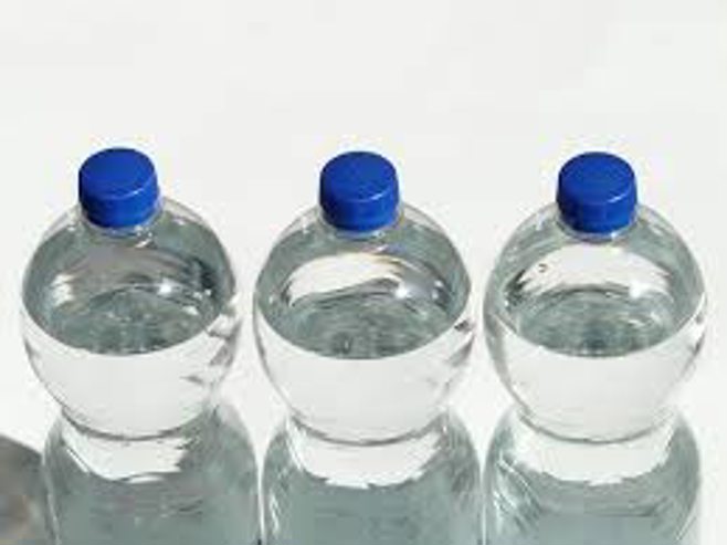 bottles of water